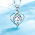 Pikkukuva 1 / 3: Necklace - silver color with white rhinestone