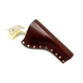 Pikkukuva 2 / 3: JJ Custom Works - Colt .45 Peacemaker Holster - Right - 4.75" - Brown - Plain - Nickel Studs Right side - 4,75"