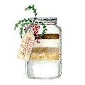 Miniatyrbild 2 av 2: Holiday Cookies In A Jar MultiColor 30x40 cm
