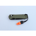 Pikkukuva 4 / 5: GANZO G7453 Green with whistle - knife folding knife grön