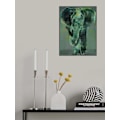 Miniatyrbillede 2 af 2: Teal Elephant MultiColor 50x70 cm