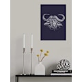 Miniatyrbillede 2 af 2: Cape Buffalo And Oxpecker MultiColor 21x30 cm