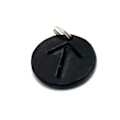 Pikkukuva 2 / 2: Handmade pendant with nordic rune made of swedish leather