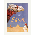 Pikkukuva 1 / 2: Egypt. Fly Twa (1960) Vintage Poster By David Klein MultiColor 30x40 cm