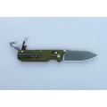 Miniatyrbillede 3 af 4: GANZO G735 Green Folding knife multi-tool edc grön