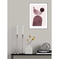 Miniatyrbild 1 av 2: Geometrical Shapes Purple MultiColor 21x30 cm