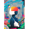 Miniatyrbilde 2 av 2: Blue Girl MultiColor 21x30 cm