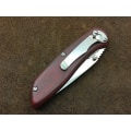 Miniatyrbild 3 av 5: Enlan M023 Aluminium träimitation -  fällkniv kniv EDC A