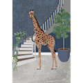 Miniatyrbild 1 av 2: Giraffe By The Stairs MultiColor 21x30 cm