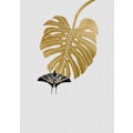 Miniatyrbild 1 av 2: Butterfly A Monstera Leaf MultiColor 21x30 cm
