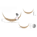 Pikkukuva 2 / 2: Vackert halsband - guld med strass