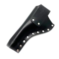 Miniatyrbilde 4 av 4: JJ Custom Works - Colt .45 Peacemaker Holster - Right - 4.75" - Black - Plain - Nickel Studs Right side - 4,75"