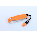 Pikkukuva 5 / 5: GANZO G7412 Orange stonewashed with whistle - knife folding knife orange