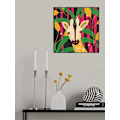 Miniatyrbillede 2 af 2: Giraffe-Animal Trilogy MultiColor 30x40 cm