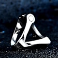 Miniatyrbillede 3 af 3: Ring - Norse Mythology - hammer of Thor open - Stainless steel #10