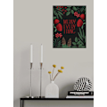 Miniatyrbillede 1 af 2: Merry Everything In Black MultiColor 21x30 cm