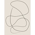 Miniatyrbillede 2 af 2: Swirling One Line Art MultiColor 21x30 cm