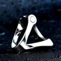Miniatyrbillede 3 af 3: Ring - Norse Mythology - hammer of Thor open - Stainless steel #12