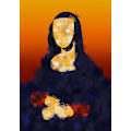 Miniatyrbillede 2 af 2: Furry Mona MultiColor 70x100 cm