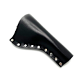 Miniatyrbillede 1 af 4: JJ Custom Works - Colt .45 Peacemaker Holster - Right - 4.75" - Black - Plain - Nickel Studs Right side - 4,75"