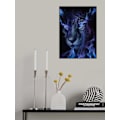 Miniatyrbillede 2 af 2: Mystical Tiger Darkness MultiColor 21x30 cm