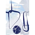 Miniatyrbild 2 av 2: Lines Of Blue-1 MultiColor 21x30 cm