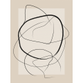 Miniatyrbild 2 av 2: Soft Abstract Lines Art MultiColor 30x40 cm