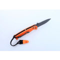 Miniatyrbilde 4 av 5: GANZO G7413 orange stonewashed with whistle - knife folding knife orange