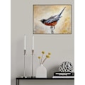 Miniatyrbillede 2 af 2: Morning Stretch American Robin MultiColor 21x30 cm