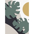 Pikkukuva 1 / 2: Monstera Cut Out 01 MultiColor 70x100 cm