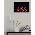 Miniatyrbillede 1 af 2: Kiss In Neon MultiColor 70x100 cm