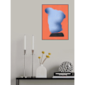 Miniatyrbild 1 av 2: Stone Sculpture In Soft Blue MultiColor 21x30 cm