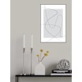 Miniatyrbillede 2 af 2: Gray Abstracta MultiColor 70x100 cm