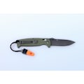 Pikkukuva 2 / 5: GANZO G7413 green stonewashed with whistle - knife folding knife grön