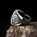 Pikkukuva 4 / 4: Ring - Norse Mythology Fenrir with runes #9