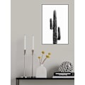 Miniatyrbild 2 av 2: Cactus Black And White 01 MultiColor 70x100 cm