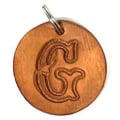 Pikkukuva 1 / 2: Handmade pendant of swedish leather with old english letter Nature G