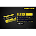 Miniatyrbillede 2 af 7: NL1835R - NITECORE Li-io 18650 3500mAh with USB Yellow