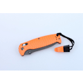 Pikkukuva 2 / 5: GANZO G7413p orange stonewashed with whistle - knife folding knife orange mönstrat handtag