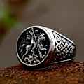 Miniatyrbild 1 av 2: Ring - Nordisk Mytologi - Sigurd som dödar draken #7