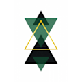 Miniatyrbild 1 av 2: Minimal Triangle Collection 3 MultiColor 21x30 cm