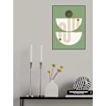 Miniatyrbild 2 av 2: Mid Century In Sage Green MultiColor 21x30 cm