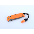 Pikkukuva 3 / 5: GANZO G7413 orange stonewashed with whistle - knife folding knife orange