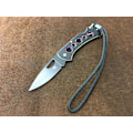 Miniatyrbillede 1 af 2: SanRenMu 7081 BUI-SHX Folding knife thumbhole backlock hunting knife knife