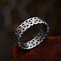 Miniatyrbilde 1 av 4: Ring - Norse Mythology - Eternity knots whit smooth surface #10