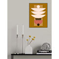 Miniatyrbild 1 av 3: Mid Century Geometrical In Brown MultiColor 21x30 cm