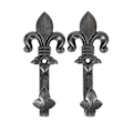 Pikkukuva 1 / 2: Kolser - Decorative hooks for hanging - Fleur-de-lis 2-pack Grey