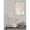 Miniatyrbild 2 av 2: Abstract Gold Peonies Line Art Concrete MultiColor 50x70 cm
