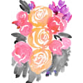 Pikkukuva 1 / 2: Olympe Florals I MultiColor 30x40 cm