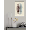 Miniatyrbillede 1 af 2: Chokolade og Teal Fern MultiColor 50x70 cm